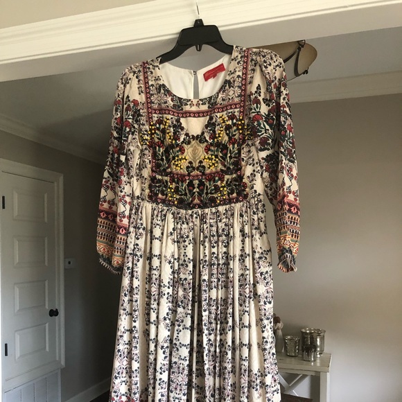 Anthro boho midi dress - Picture 2 of 2